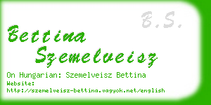 bettina szemelveisz business card